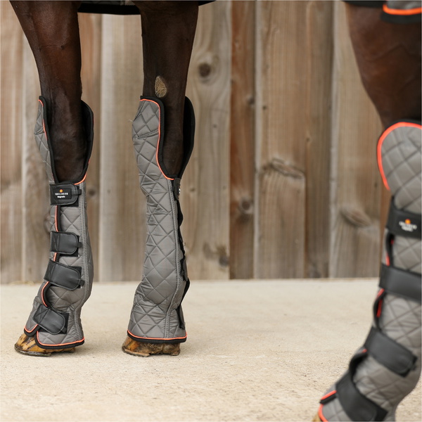 2025 Equilibrium Fore & Knee Magnetic Chaps EQB1006 - Grey / Orange